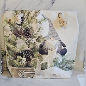 Festive Gnome  Holiday Large Tote Bag